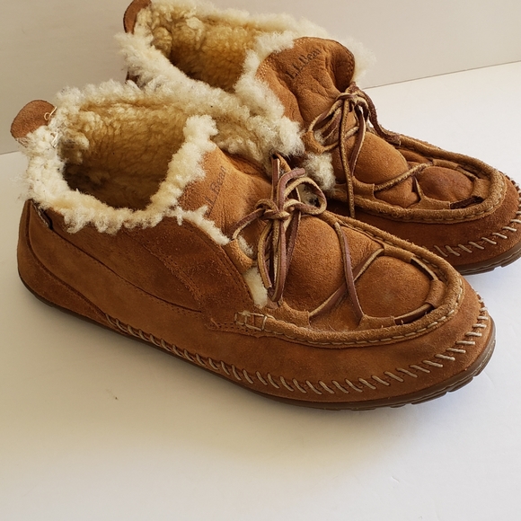 L.L. Bean Wicked Good Lodge Sherling Slippers